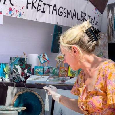 Ammersee Strandmarkt 2022 Freitagsmalerin 1 11